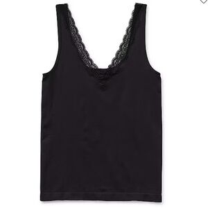 Ambrielle Smoothing Solutions Womens Tank in Black, size XL